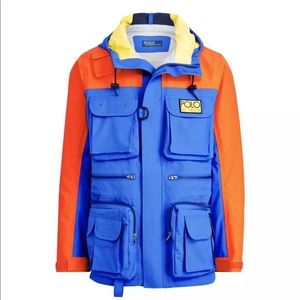 Ralph Lauren Polo Hi Tech Anorak Jacket Blue Red M